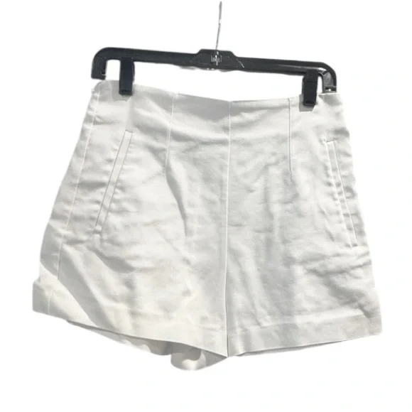 ZARA White High waist 2.5 inch dress shorts size medium 28 - Picture 3 of 11